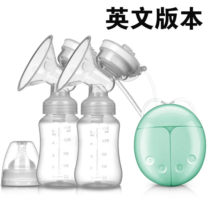 Breast Pump Bilateral Milk Pump Baby Bottle Postnatal Supplies Electric Milk Extractor Breast Pumps USB Powered Baby Breast Feed