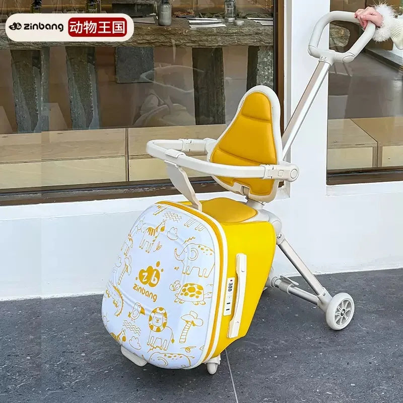 Luggage suitcase for children, suitable for both boys and girls, with a handle for easy transportation, perfect for traveling
