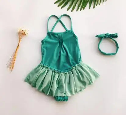 UPF 50+ Kids Swimwear Baby Girls Cartoon Tutu Swimsuit New Summer Sleeveless Beachwear Infant Clothes Bathing Suit Brand Sale