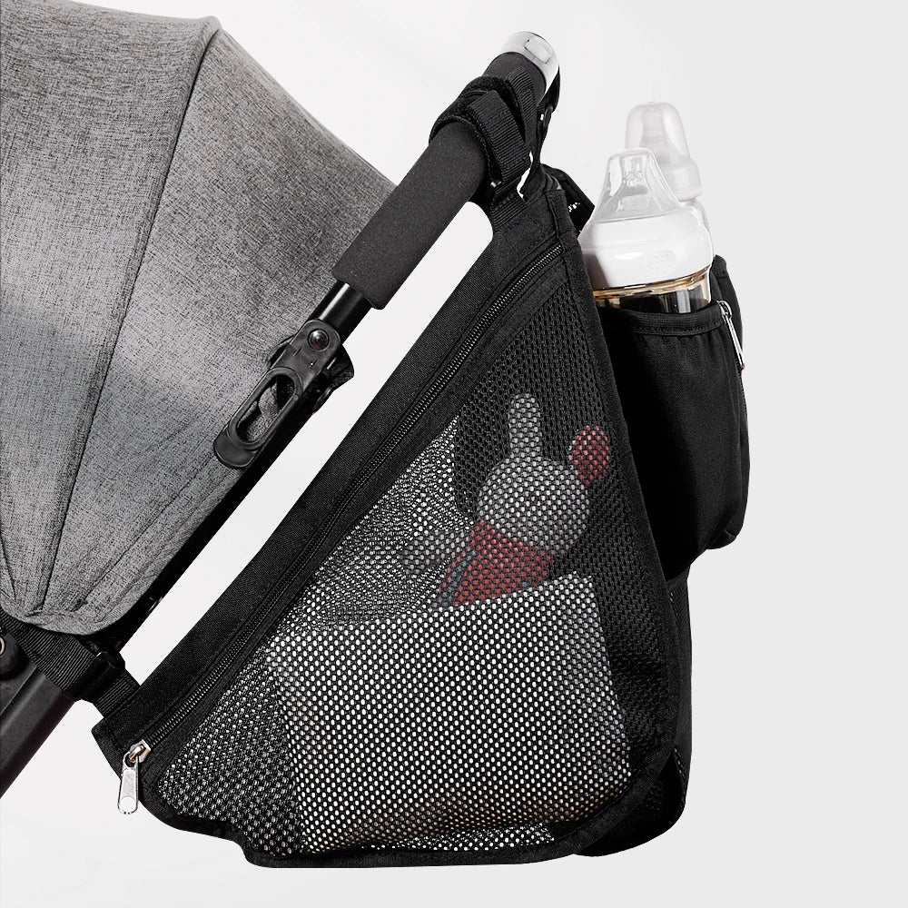 Sunveno Baby Stroller Organizer Bag Infant Pram Cart Storage Bag with Baby Trolley Bag Carriage Bag Stroller Accessories