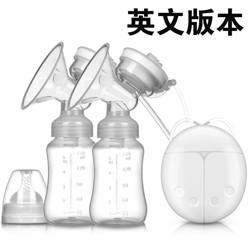 Breast Pump Bilateral Milk Pump Baby Bottle Postnatal Supplies Electric Milk Extractor Breast Pumps USB Powered Baby Breast Feed