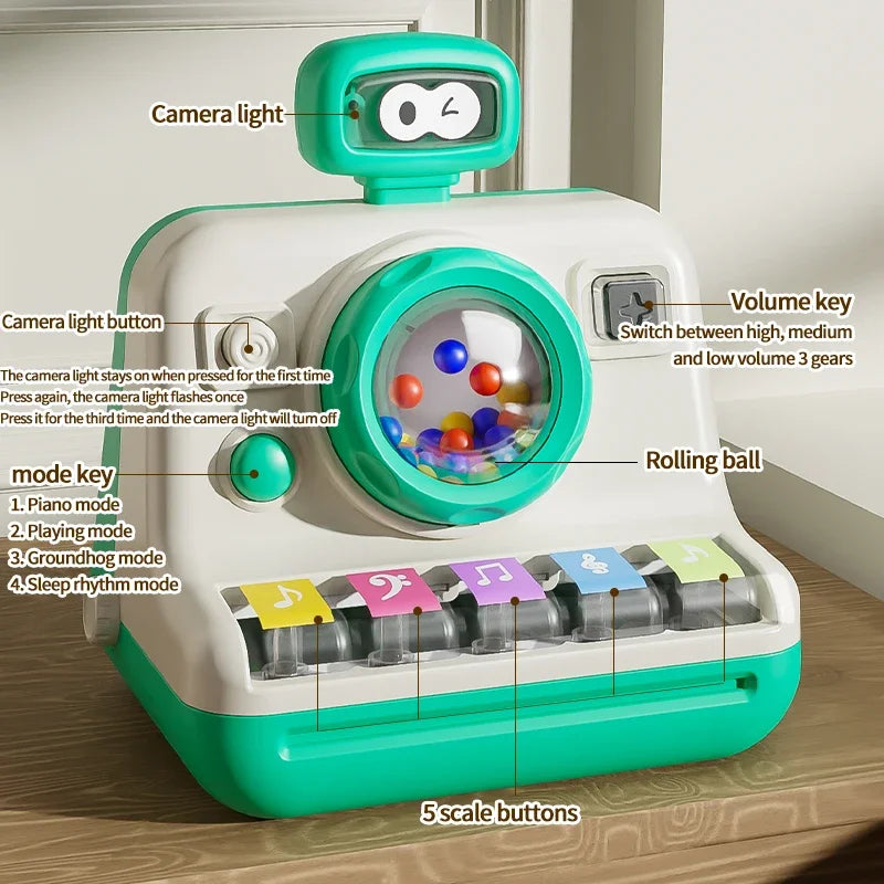 Musical Instruments Piano With Music Light Multifunction MusicEarly Educational Kids Baby Mini Cute Analog Photography Toys Gift