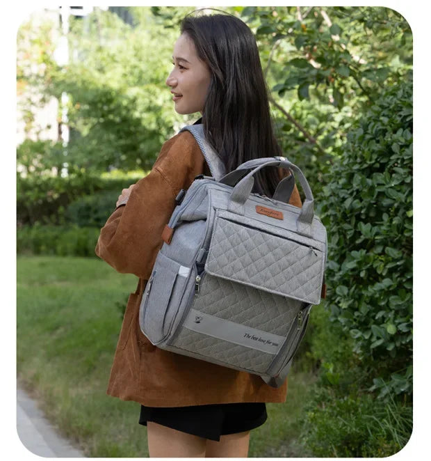 Oxford cloth Mommy Bag Dry-wet Separation Large Capacity Nappy Backpack Multi-Functional Lightweight Mom's Outting Bag Travel