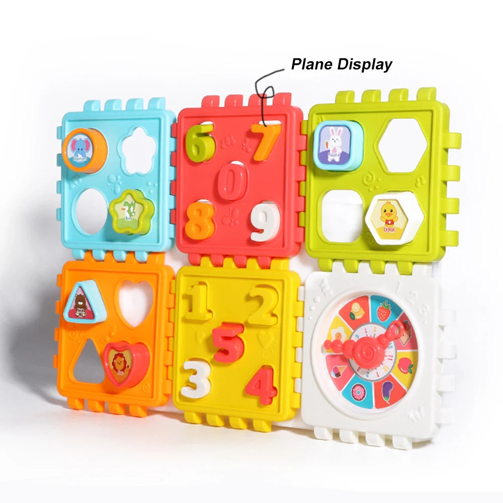 Creative Activity Cube Intelligence Toy Baby Blocks Matching Shape Learning Educational Toys Building Blocks Puzzles