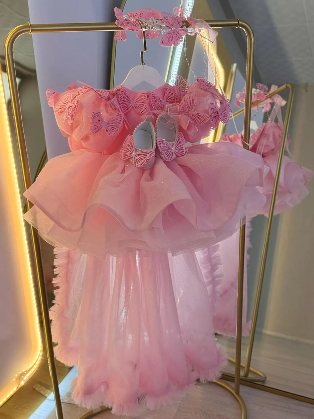 Custom JDY High Couture Heavy Industry Flower Girl Dress Wedding Banquet Gown Birthday Party Pageant فساتين اطفال