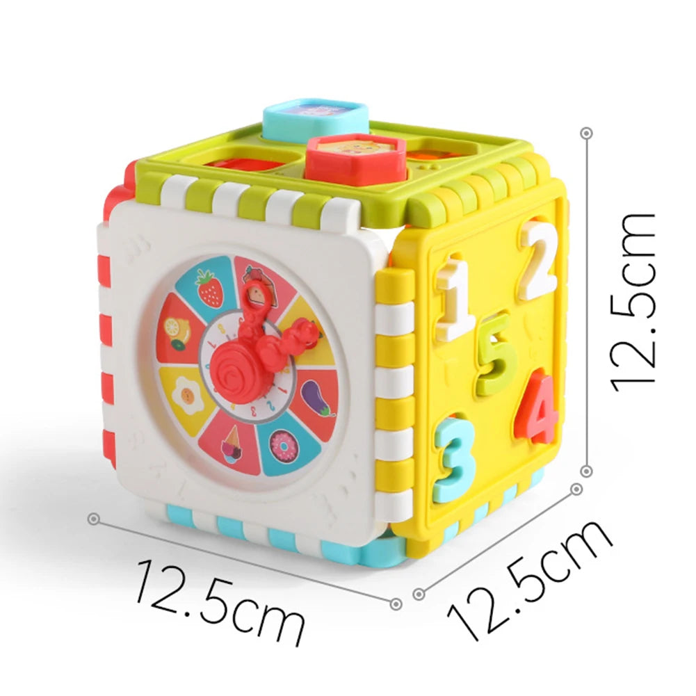 Creative Activity Cube Intelligence Toy Baby Blocks Matching Shape Learning Educational Toys Building Blocks Puzzles