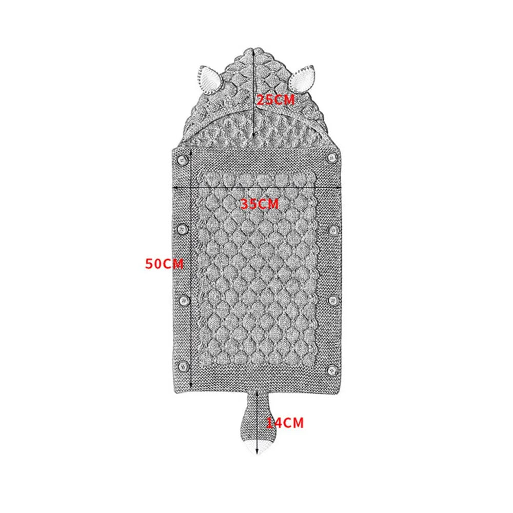 New Baby Winter Swaddle Wrap Blankets Knitted Toddler Infant Baby Swaddle Kids Warm Stroller Crib Envelope Newborn Baby Blankets