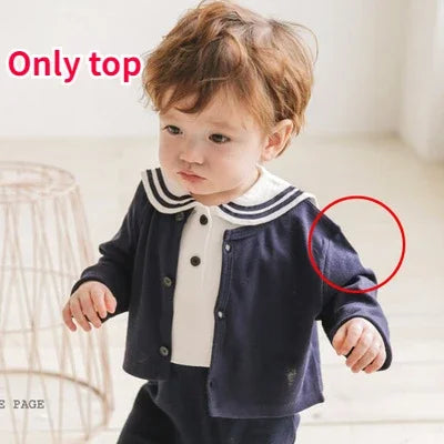 Newborn Photography Romper for Baby Birthday Dress Girls Navy Baby Clothes for Twins Boy and Girl Jumpsuit Oneies Bodysuit