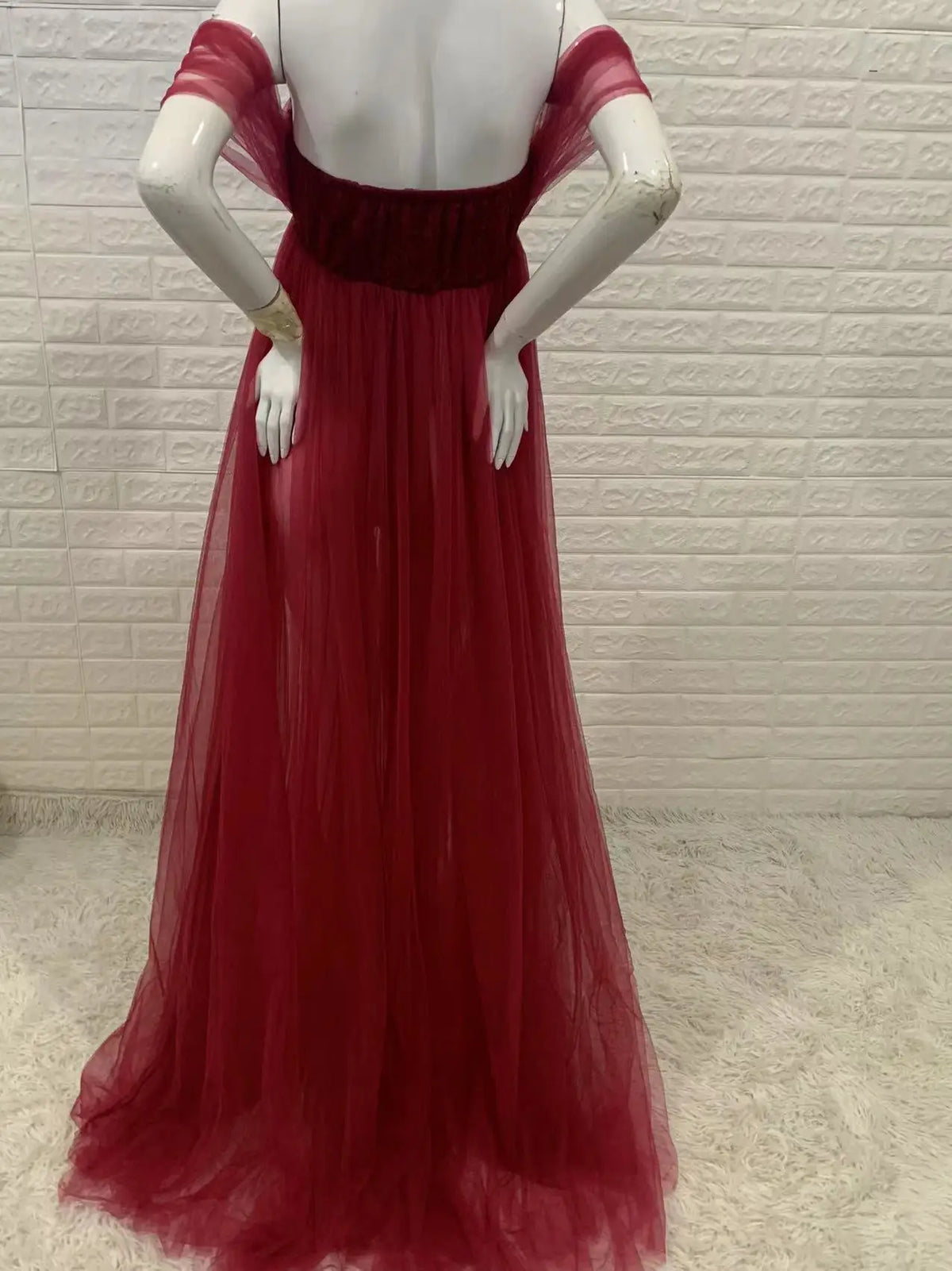 New Off Shoulder Maternity Dress for Photoshoot Lace Pregnant Dress Long Maxi Dress Maternity Gown Photography Props Photo Shoot