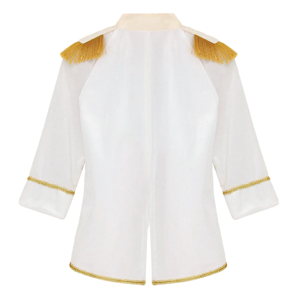 Little Boys Prince Cosplay Costume Toddler Long Sleeve Gold Fringe Braiding Velvet Tailcoat Jacket Medieval Royal Prince Outfits