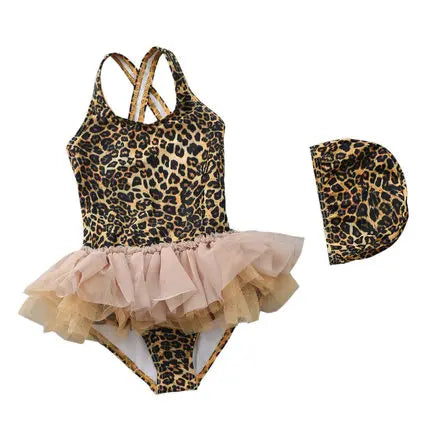 UPF 50+ Kids Swimwear Baby Girls Cartoon Tutu Swimsuit New Summer Sleeveless Beachwear Infant Clothes Bathing Suit Brand Sale