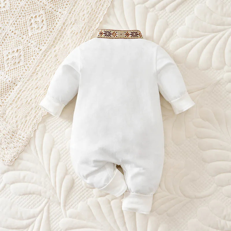 Autumn Print Clothes 100% Cotton Long Sleeve Clothes Toddler Jumpsuit New Style Casual Boy Girl Baby Infant Outfit Clothes Soft