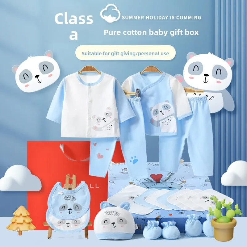Baby Clothes, Newborn Gift Box Set, Autumn Pure Cotton, Newborn Baby, Full Moon Baby Gift Supplies, Mother and Baby Encyclopedia