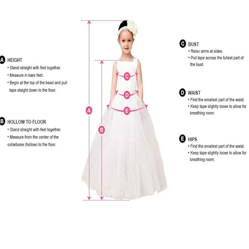 Flower Girl Dresses Sequins For Wedding Lace Appliques Floor Length Baby Girl Birthday Banquet First Communion Gowns Customized