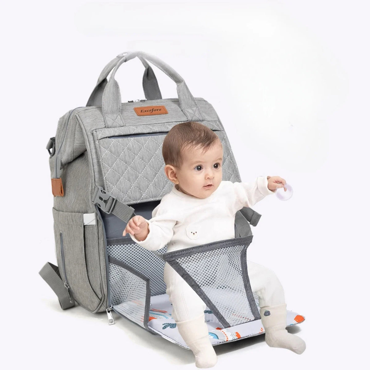 Oxford cloth Mommy Bag Dry-wet Separation Large Capacity Nappy Backpack Multi-Functional Lightweight Mom's Outting Bag Travel