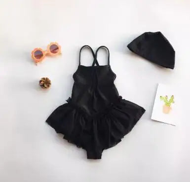 UPF 50+ Kids Swimwear Baby Girls Cartoon Tutu Swimsuit New Summer Sleeveless Beachwear Infant Clothes Bathing Suit Brand Sale