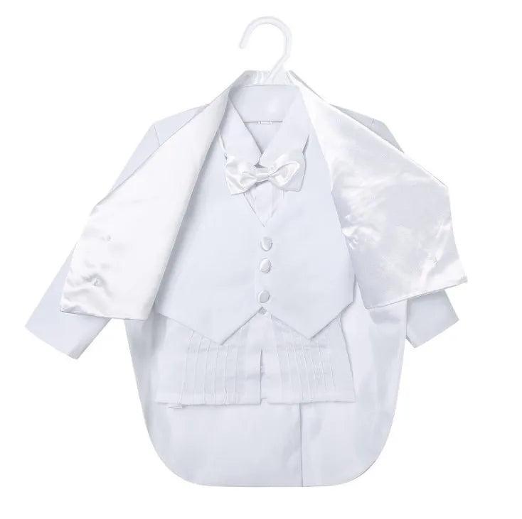 Hot Selling！Classic Little Boy Tuxedo/Wedding Party baby Boy Suit/Baby Boys Beige 5-piece Suit Set3345