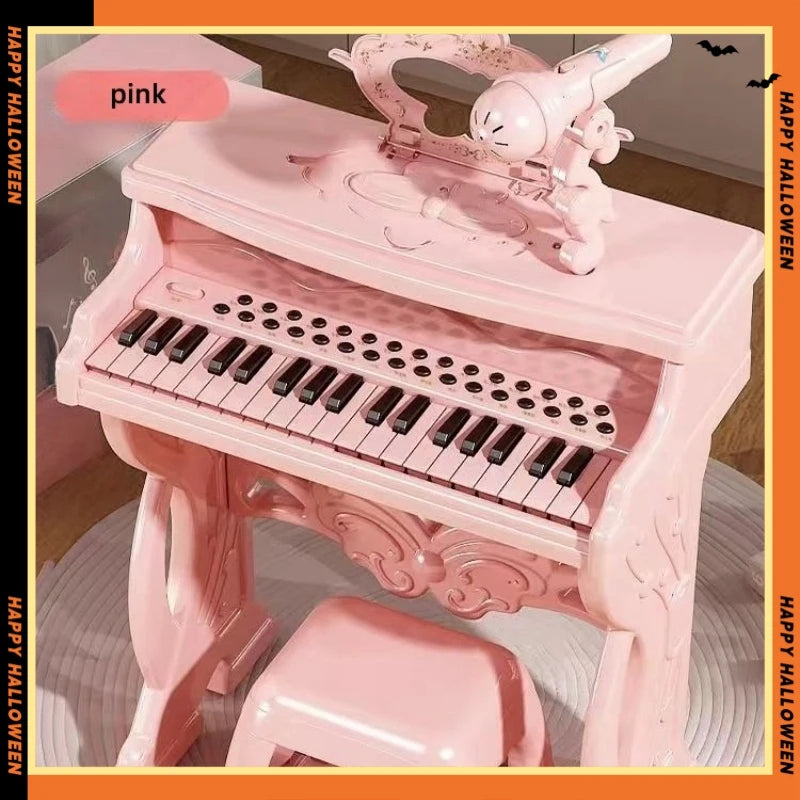 Children's electronic keyboard multifunctional instrument beginner baby with microphone for boys and girls, oversized piano toy