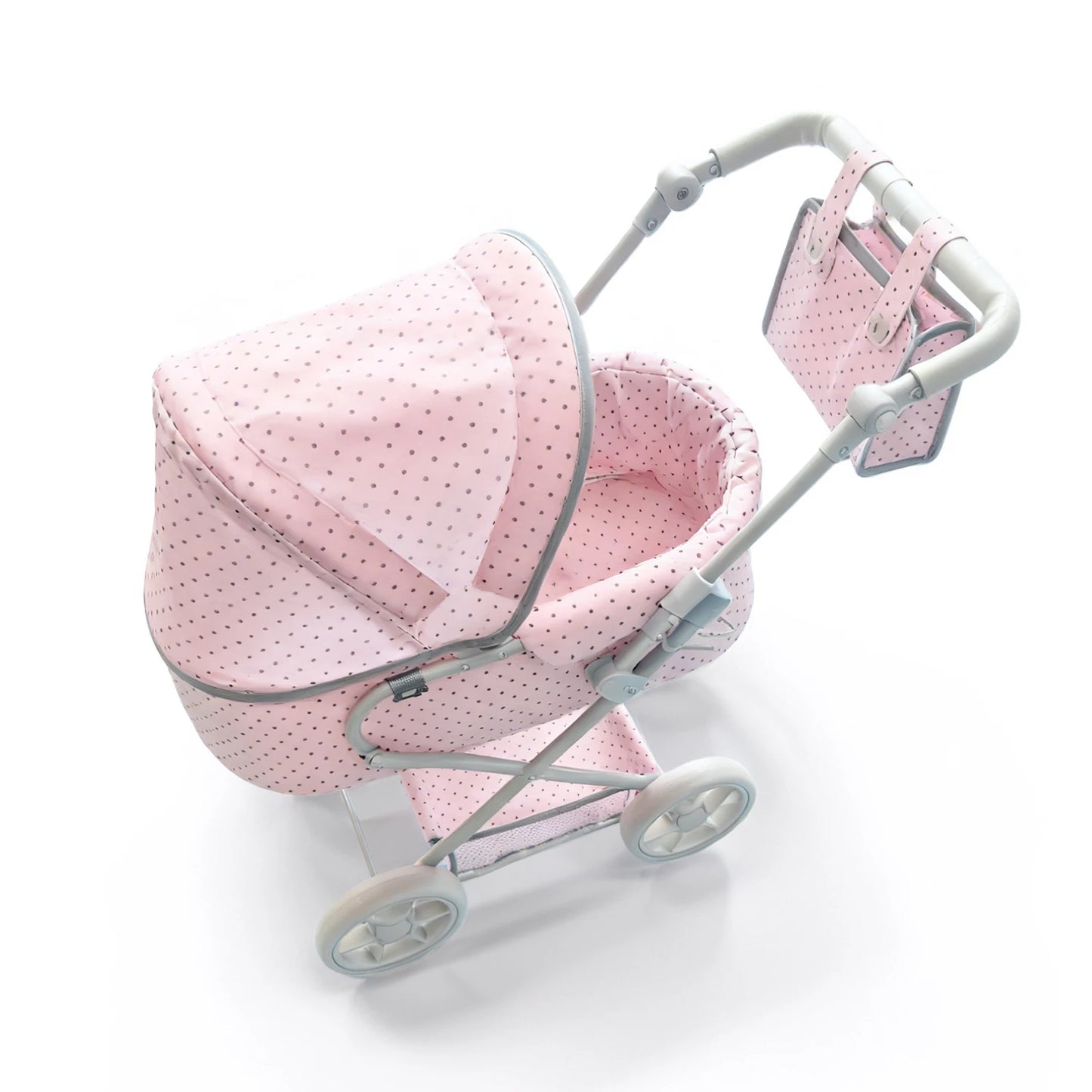 Newborn Doll Stroller Pram for Doll Size 14 to 24inch big size with Removable Cradle Basket Suitable Gifts For Girls