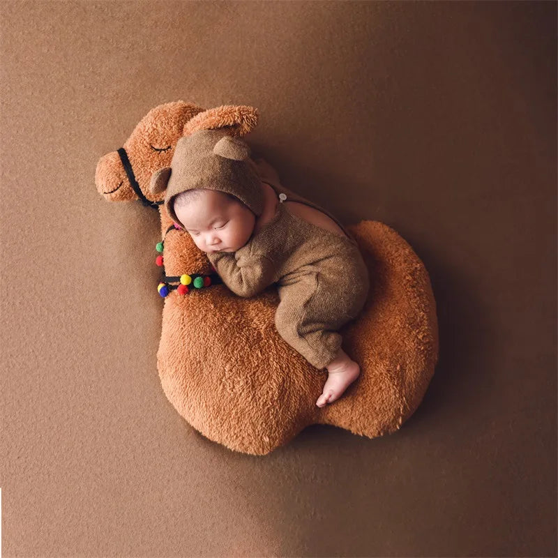 Newborn Photography Props Plush Animal Bunny Doll  Posing Pillow Photo  Cushion Photo Studio Photography Mat