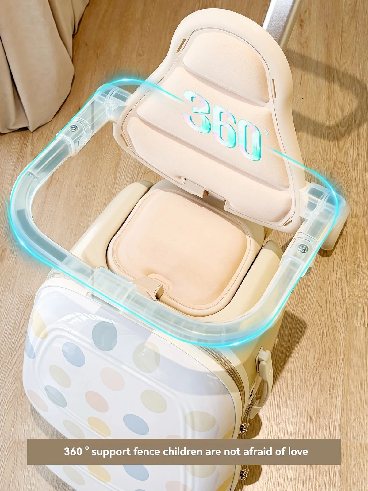 Luggage suitcase for children, suitable for both boys and girls, with a handle for easy transportation, perfect for traveling