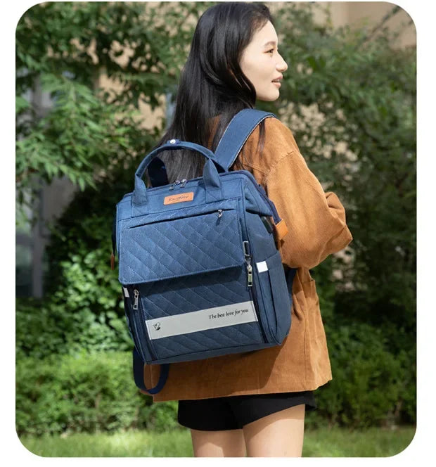 Oxford cloth Mommy Bag Dry-wet Separation Large Capacity Nappy Backpack Multi-Functional Lightweight Mom's Outting Bag Travel