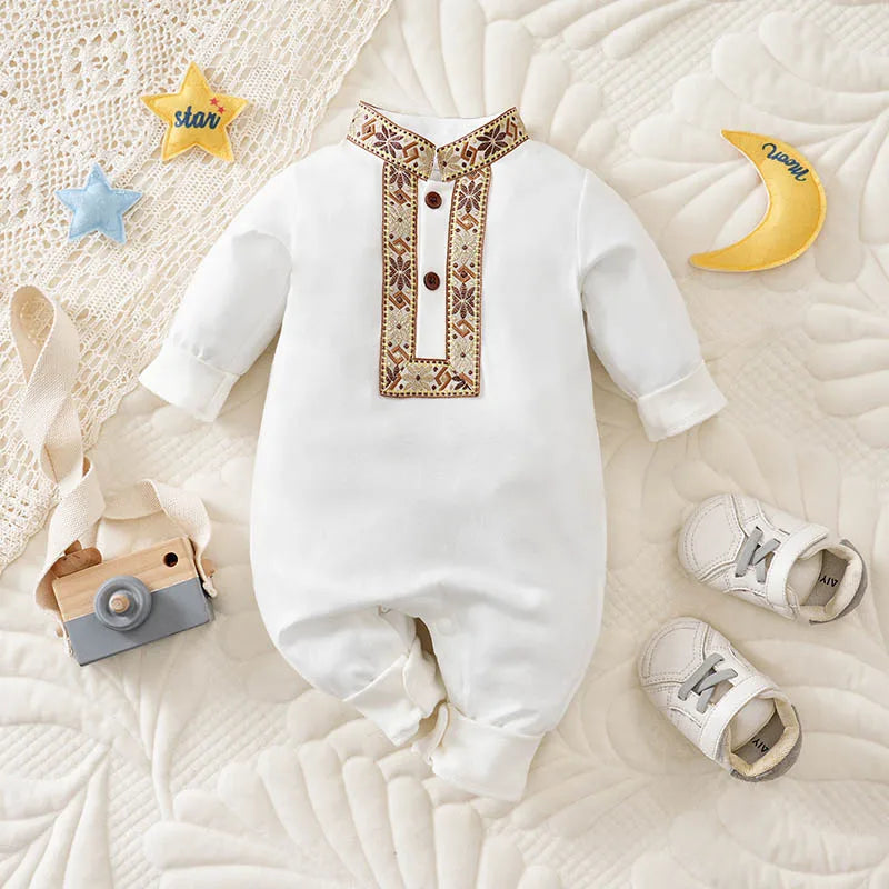 Autumn Print Clothes 100% Cotton Long Sleeve Clothes Toddler Jumpsuit New Style Casual Boy Girl Baby Infant Outfit Clothes Soft