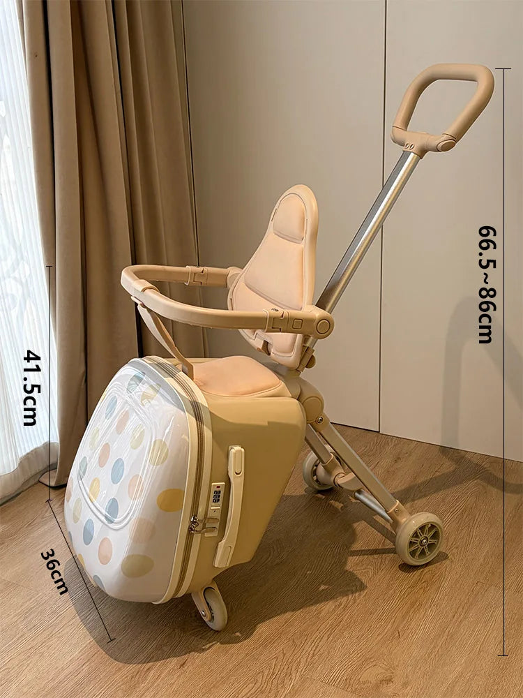 Luggage suitcase for children, suitable for both boys and girls, with a handle for easy transportation, perfect for traveling