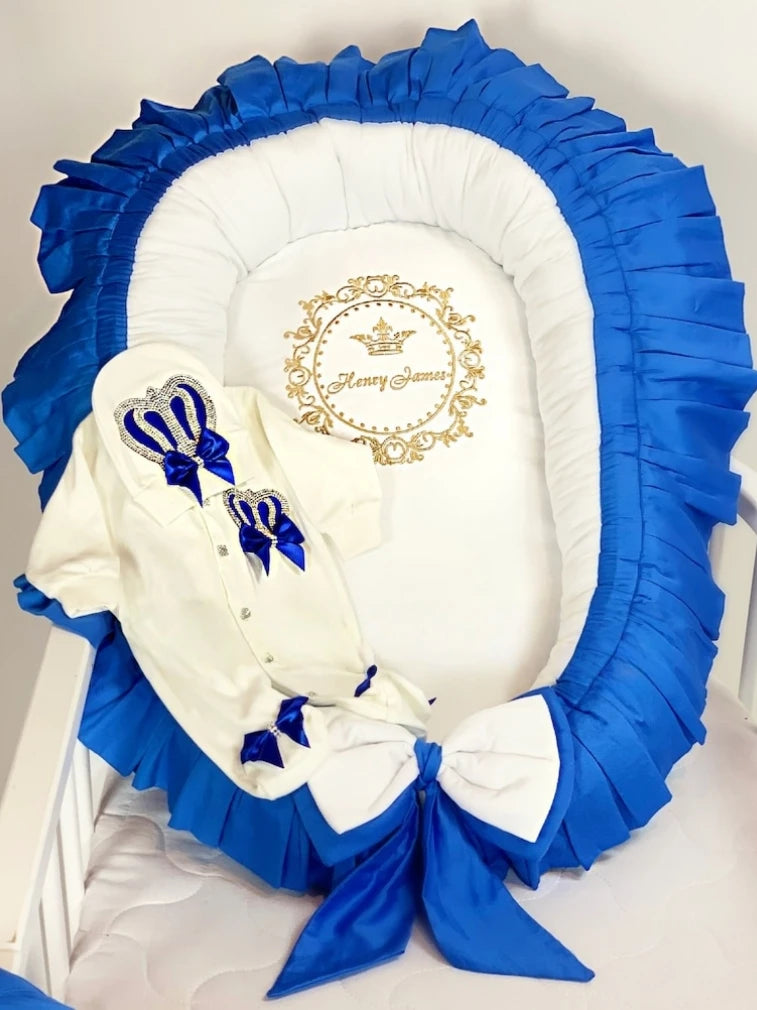 Dollbling Newborn Set Baby's Sets Rhinestone Crown 0-3 Months Hat+Bodysuits+Gloves+Shoes 4 Parts Boy Girl Jumpsuit Clothing