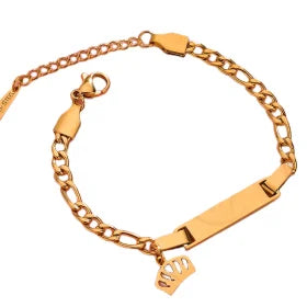 DUOYING Custom Name Newborn Bracelet Personalized Baby ID Engraved Bracelet Engraved Letter Pendant Bangles For Kids Jewelry